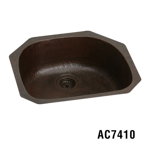 23.5"x21.5"x10" Copper Kitchen Sink Item AC7410